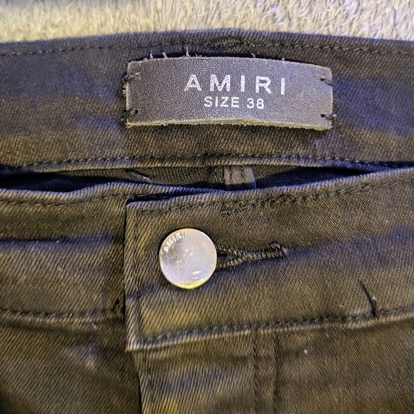 NEW AMIRI Black MX2 Repair Jeans - Picture 4 of 5